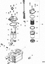 Fuel Filter Kit for MerCruiser (35-8M0093688, 35-866171A01, 35-892665, 18-7977)