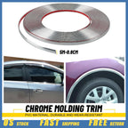 Chrome Molding Trim for Universal Vehicles (16ft x 0.8cm)