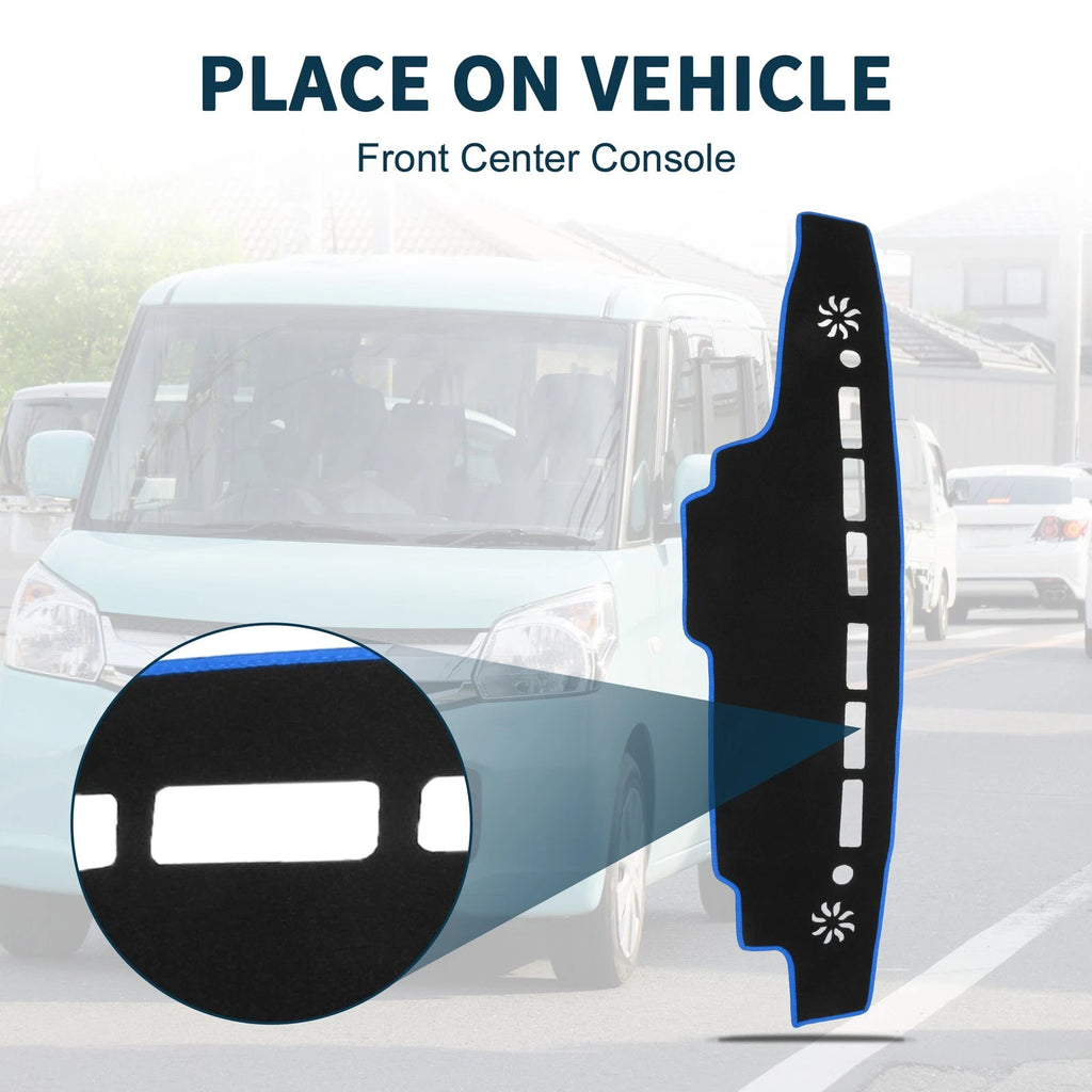 Dashboard Cover Mat for Suzuki Every DA17V (2015–2024) Black Blue Set of 1
