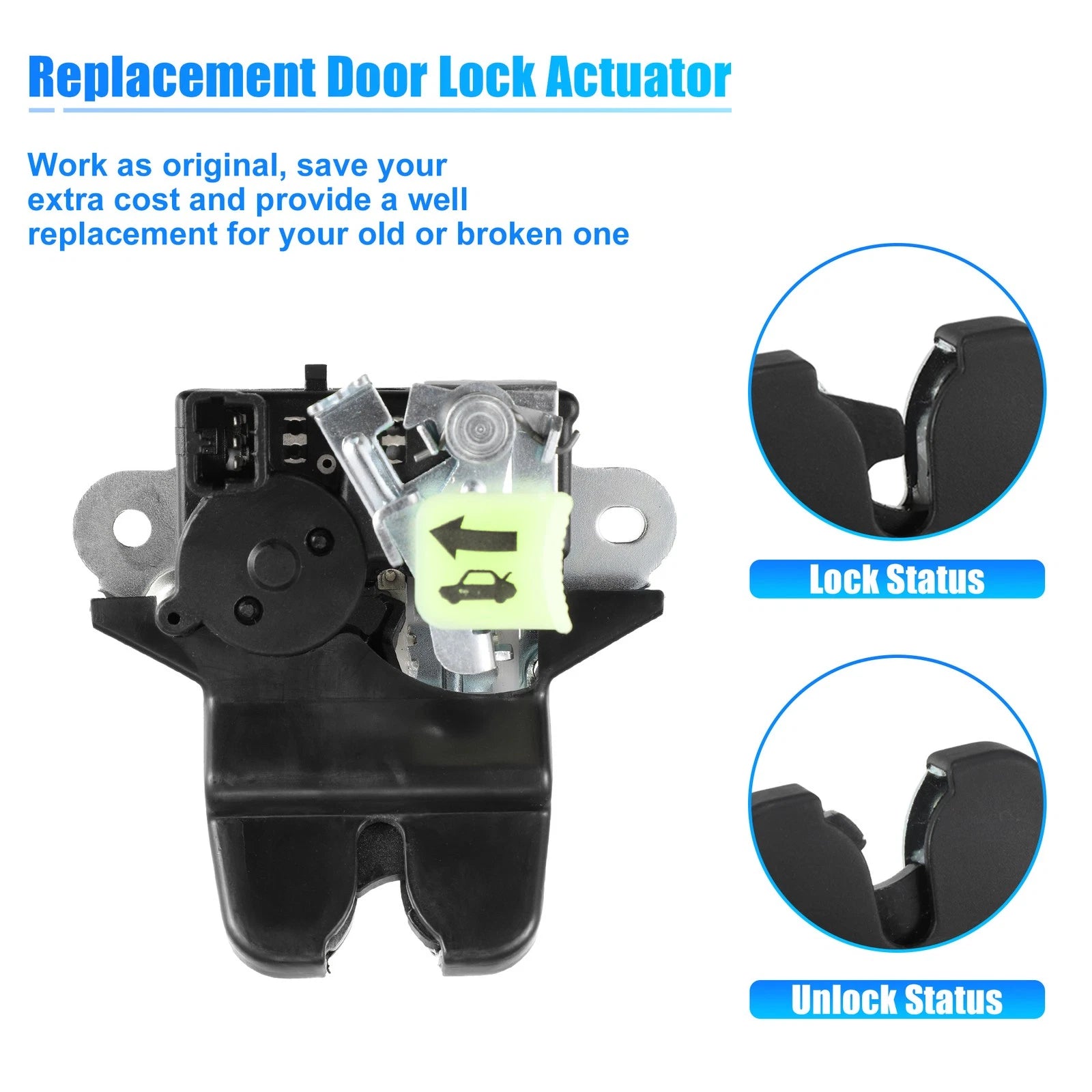 Tailgate Rear Trunk Latch Lock Actuator 81230-C1500 for Hyundai Sonata (2018–2019)