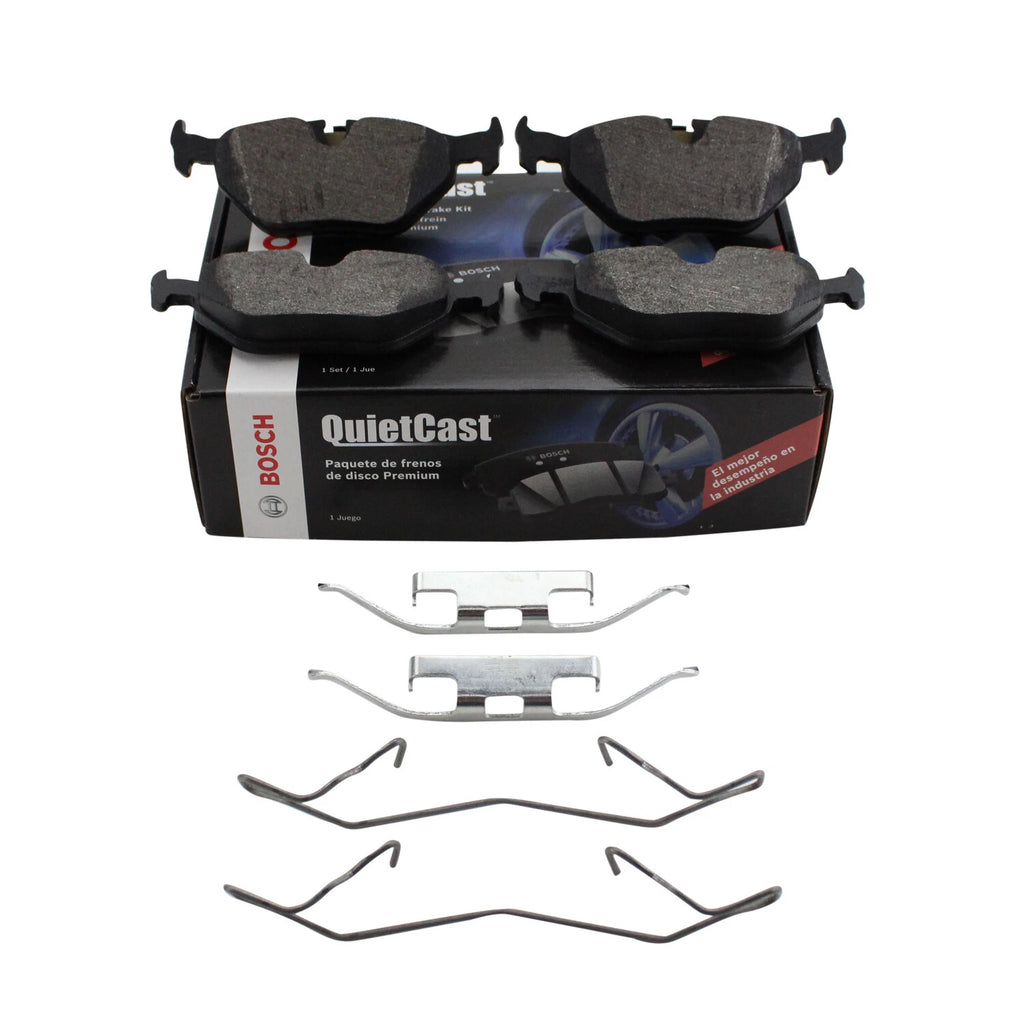 Set of 4 Bosch QuietCast Rear Ceramic Brake Pads for BMW E36 E46 Saab 9-5 (1992–2006)
