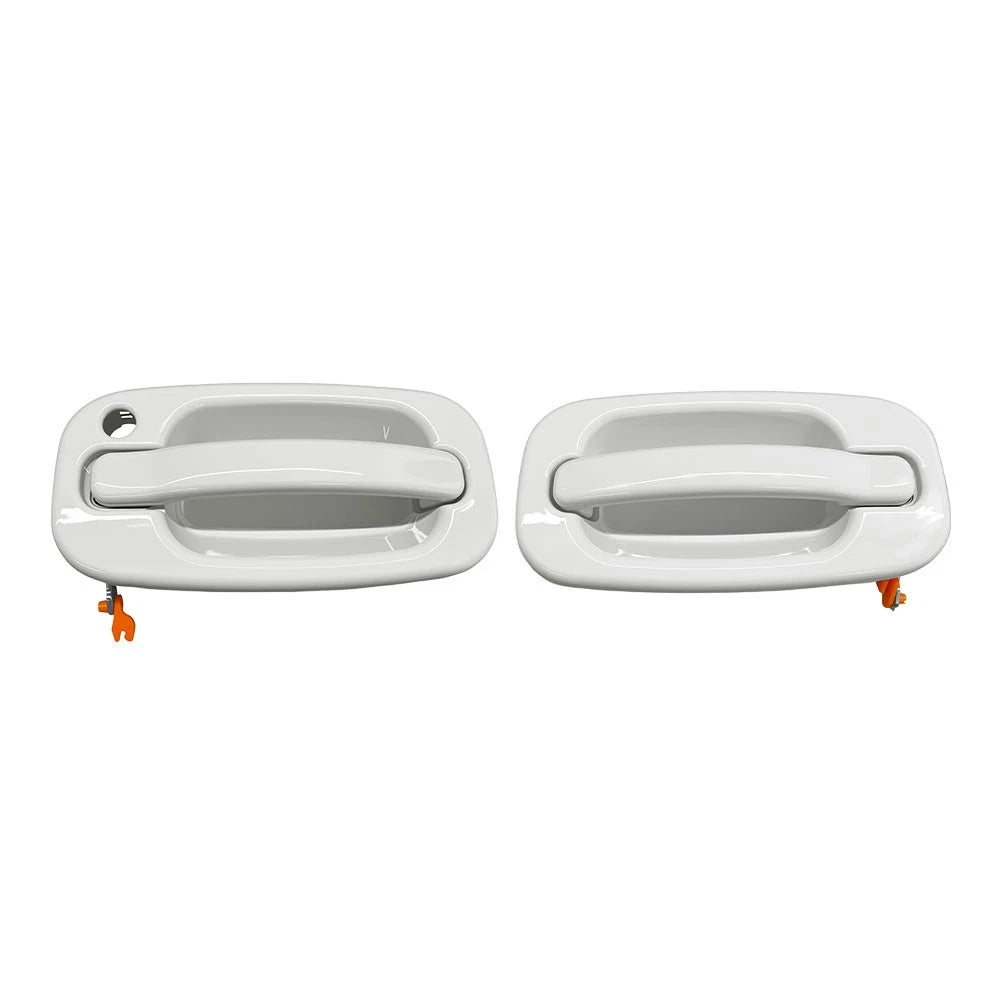 Door Handle Pair for Chevrolet Silverado GMC Sierra (1999–2007) - Olympic White