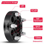1.25 Inch Hub Centric Wheel Adapters for Jeep (2007–2024)