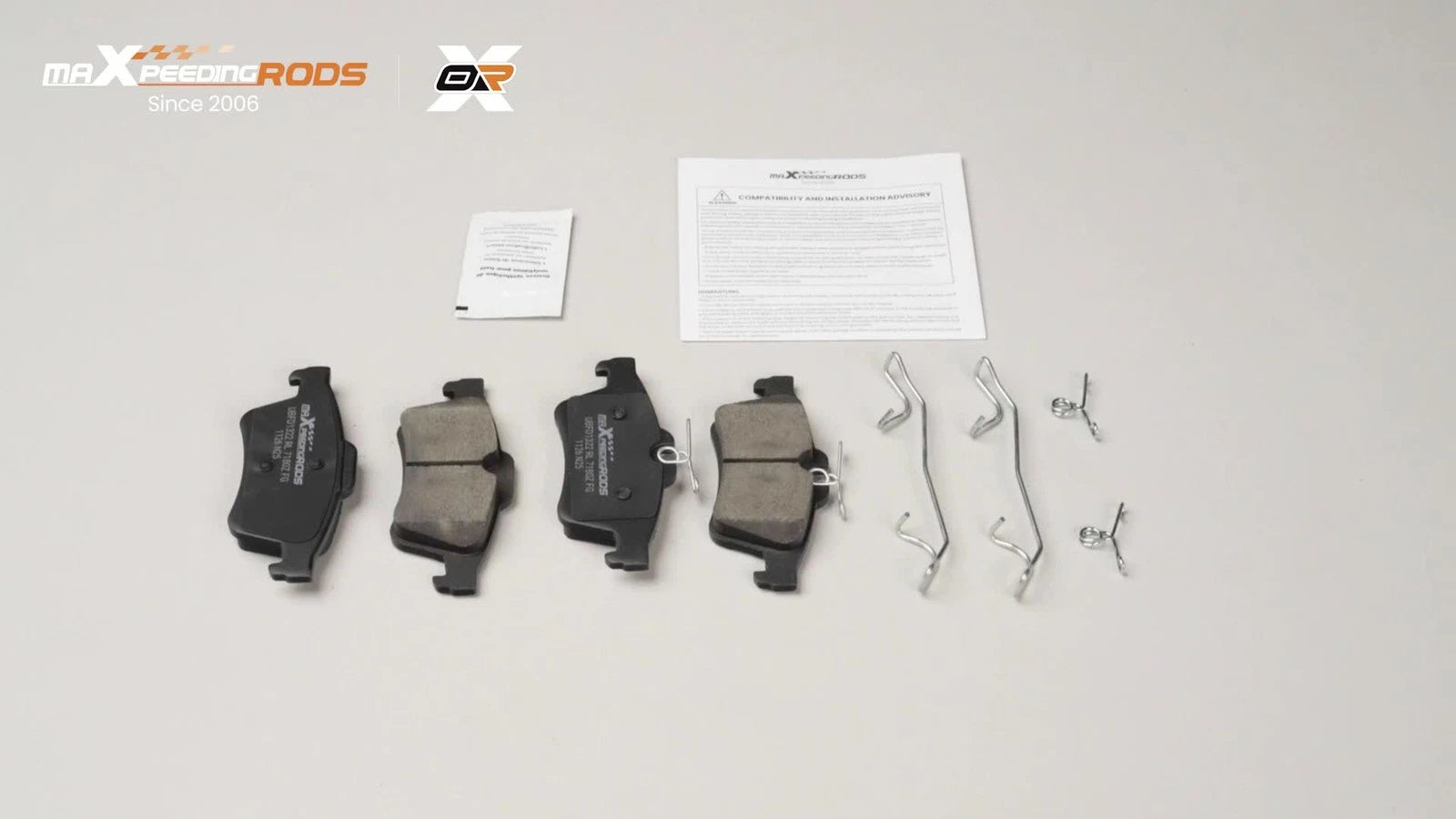 Set of Rear Ceramic Brake Pads for Saab 9-3 (2003–2011) & Mazda 3 (2006–2013)