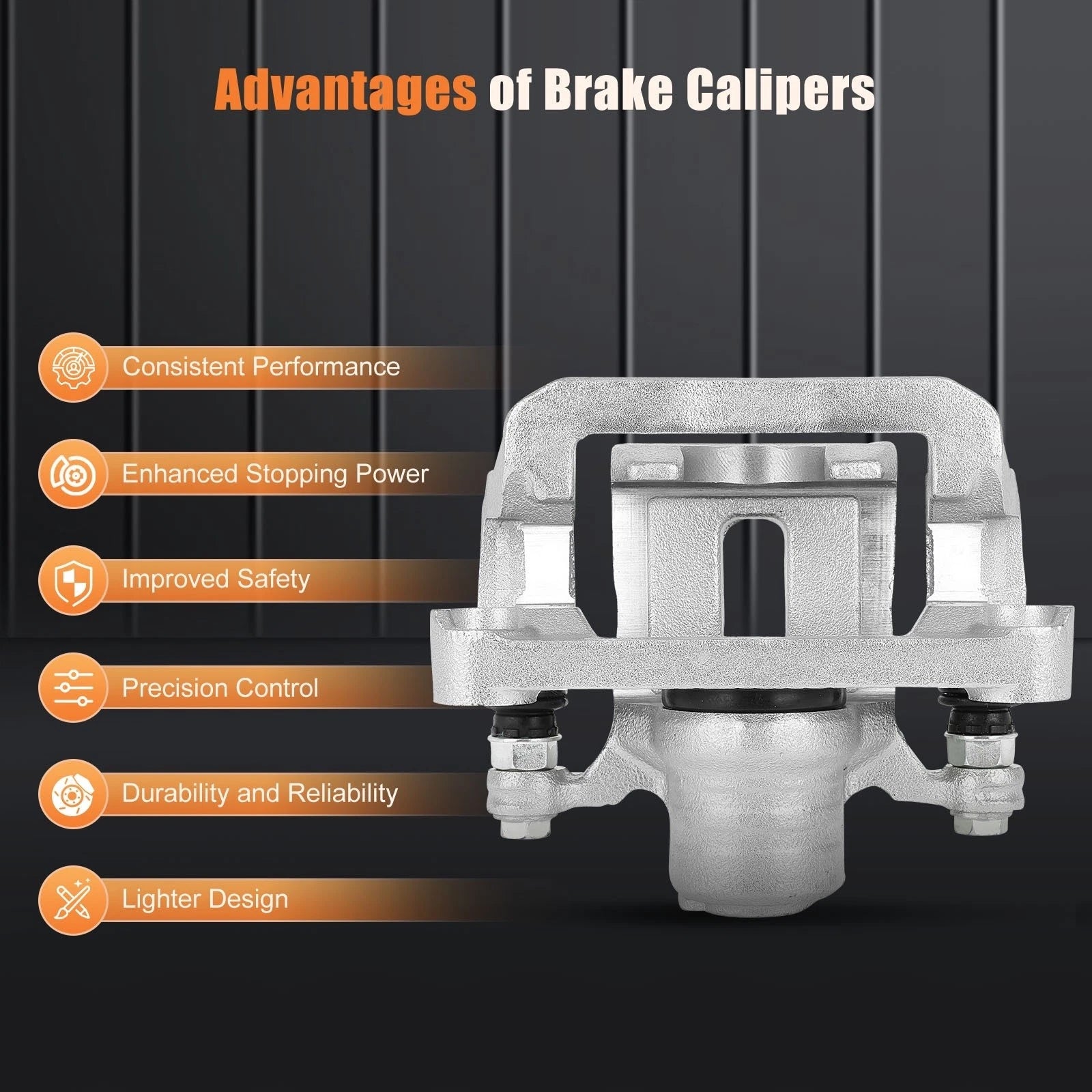 Brake Calipers with Bracket Kits for Nissan Xterra (2005-2015)