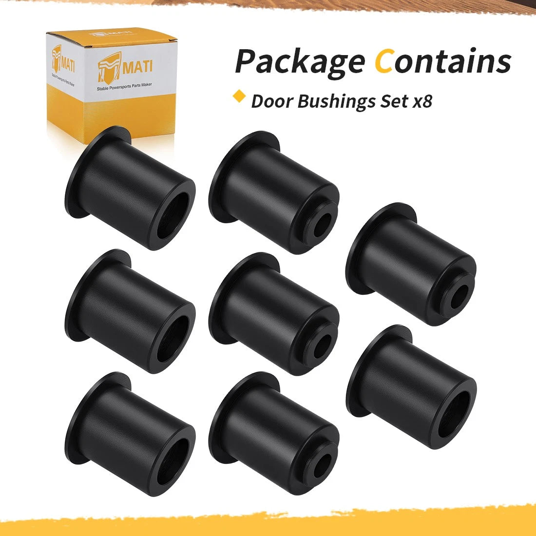 Door Bushings Repair Kit for Honda Pioneer 1000, 1000-5, 700, 700-4 (2016–2023)