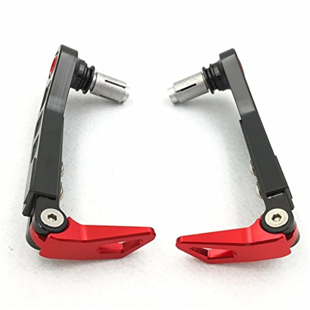 Adjustable Brake Clutch Lever Protector for Motorcycle (7/8" 22mm) Red