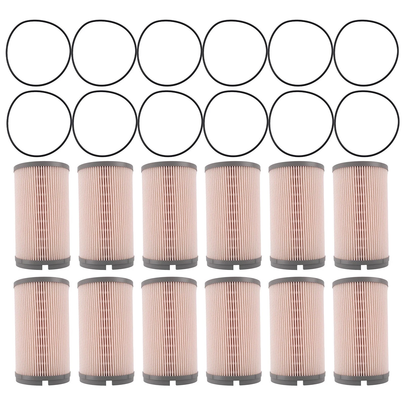 Fuel Filter Kit 12 Pack for Peterbilt Kenworth (2015–2017) K37-1029 WF10500