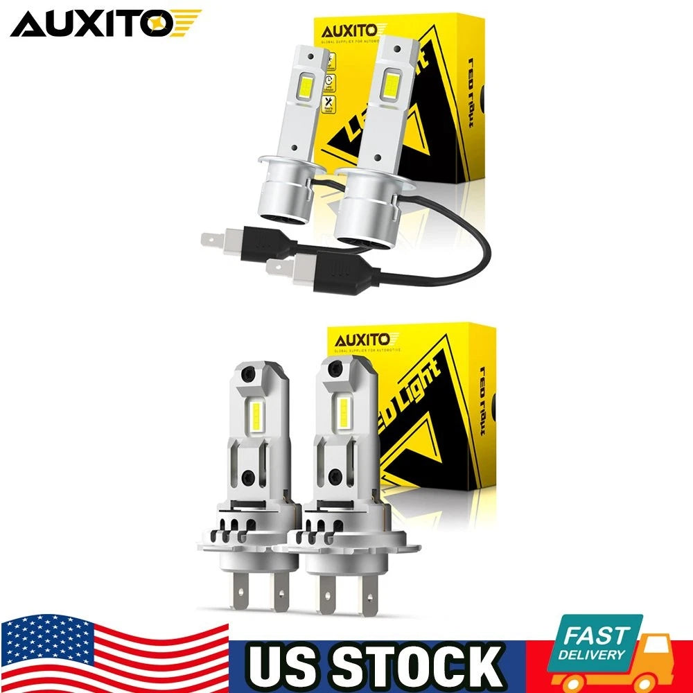 AUXITO H1 H7 LED Headlight Bulbs Set of 2 40000LM 6500K White