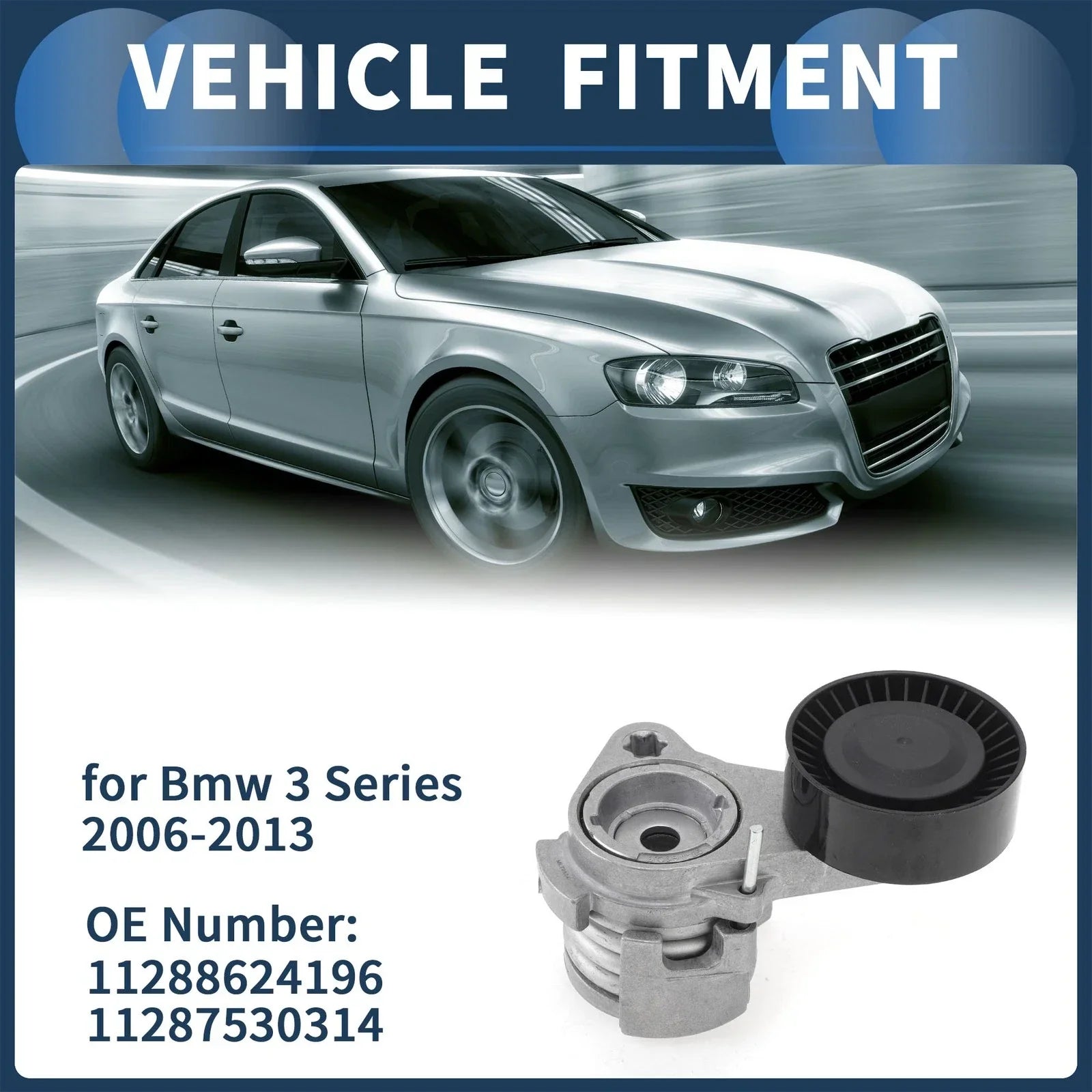 Belt Tensioner 3.0L V6 for BMW 128i Base (2008-2013)