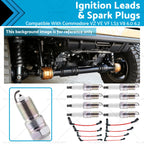 Set of Ignition Leads Spark Plugs for Holden VZ Commodore (2004–2006) 19351569