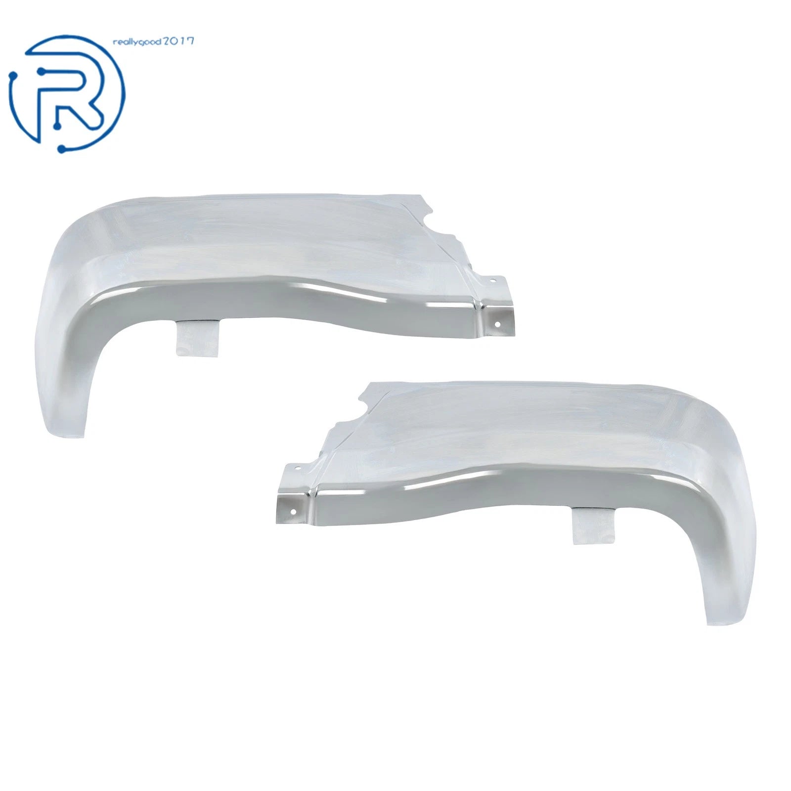 Pair of Rear Bumper Ends Chrome for Ford Ranger (2019-2023)