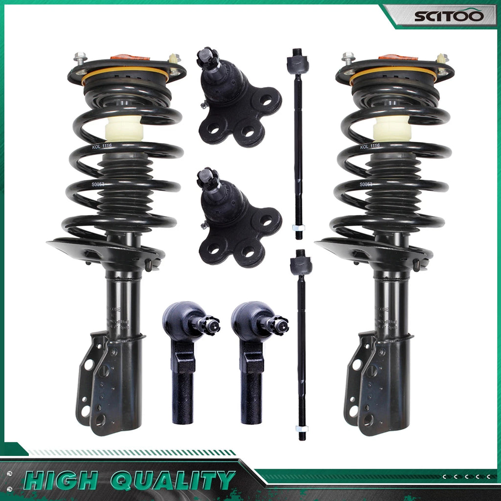 8-Piece Front Tie Rod Struts Ball Joint Kit for Lesabre Deville Bonneville Aurora