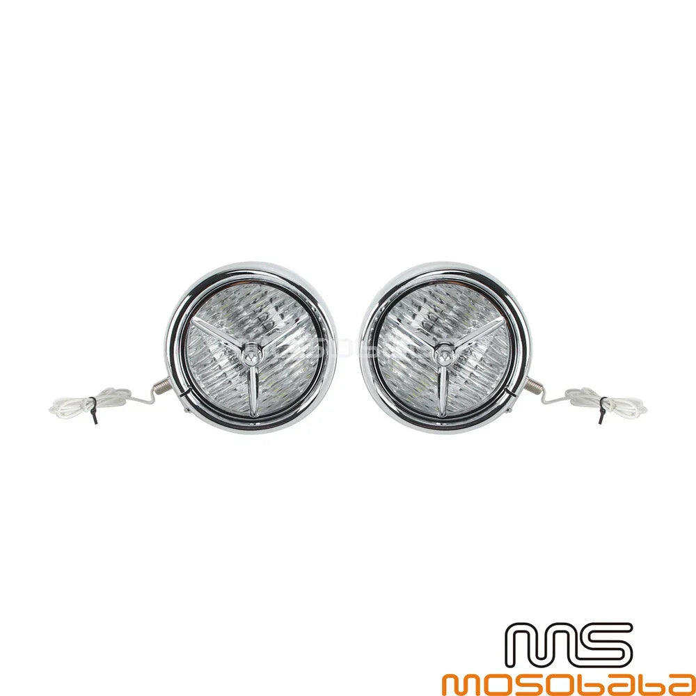 4.5" Chrome Headlight Fog Trim Lights for Harley FLHTCUSE FLHSE Road Glide