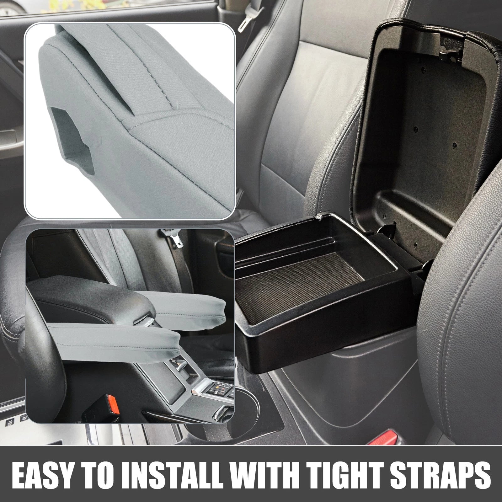 1 Pair Armrest Covers for Honda Odyssey (2000–2011) Gray