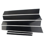 6X Door Trim Cover Kit for Honda Civic (2006–2011) - Black Pillar Posts