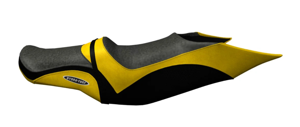 Hydro-Turf Seat Cover for SeaDoo GTX Ltd IS (2009–2015) Black/Yellow