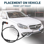 2pcs Front ABS Wheel Speed Sensor for Mercedes-Benz C300 (2008–2011) No.A2045400117