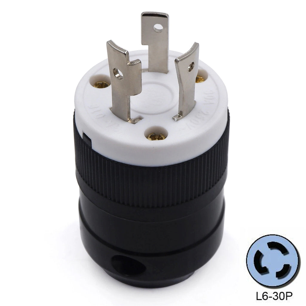 NEMA L6-30P Plug 3 Wire 30A 250V for L6-30R Outlets