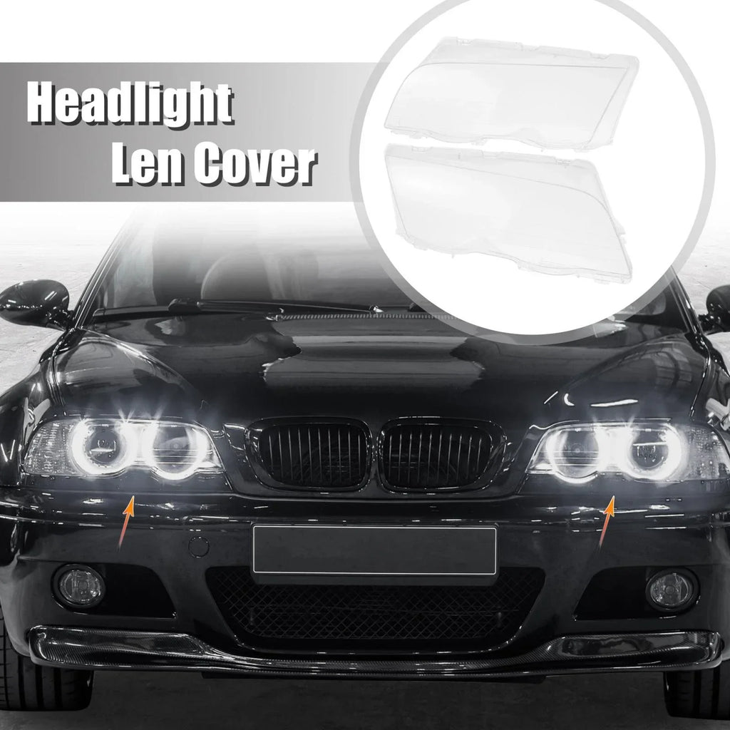 Front Headlight Lens Cover for BMW E46 4 Door (1998 - 2001)