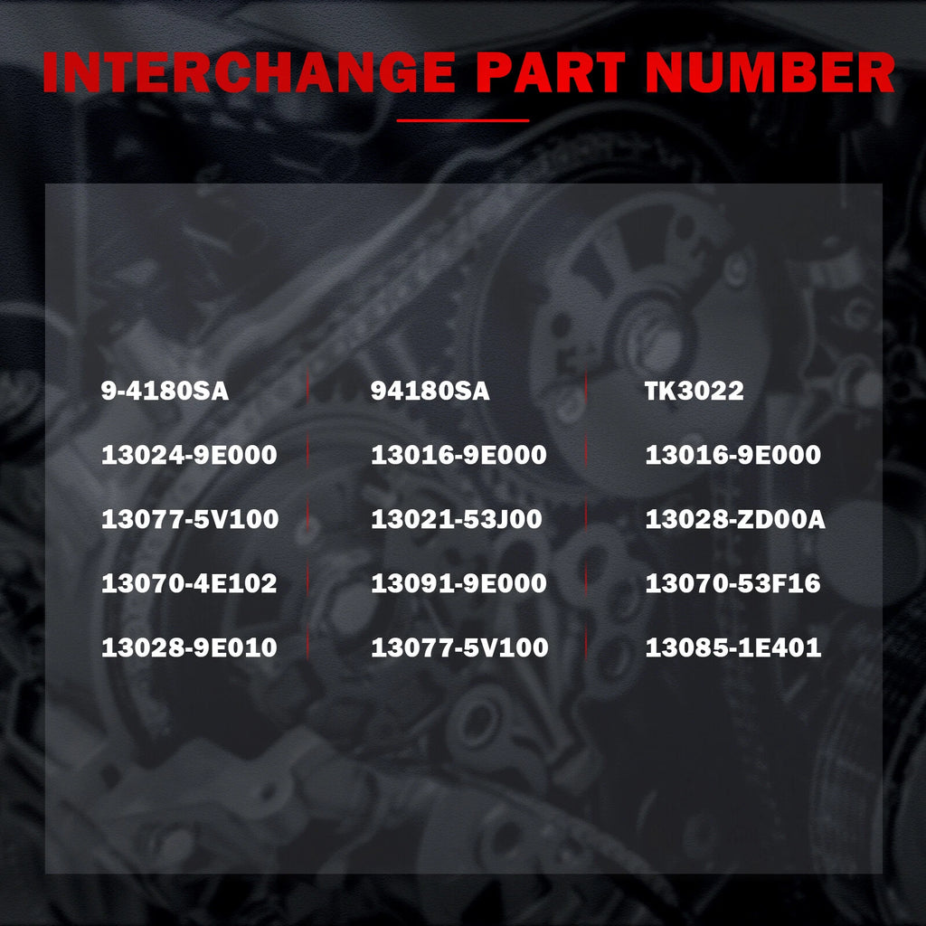 Timing Chain Kit for Nissan Altima Frontier Xterra 2.4L (1998-2004)