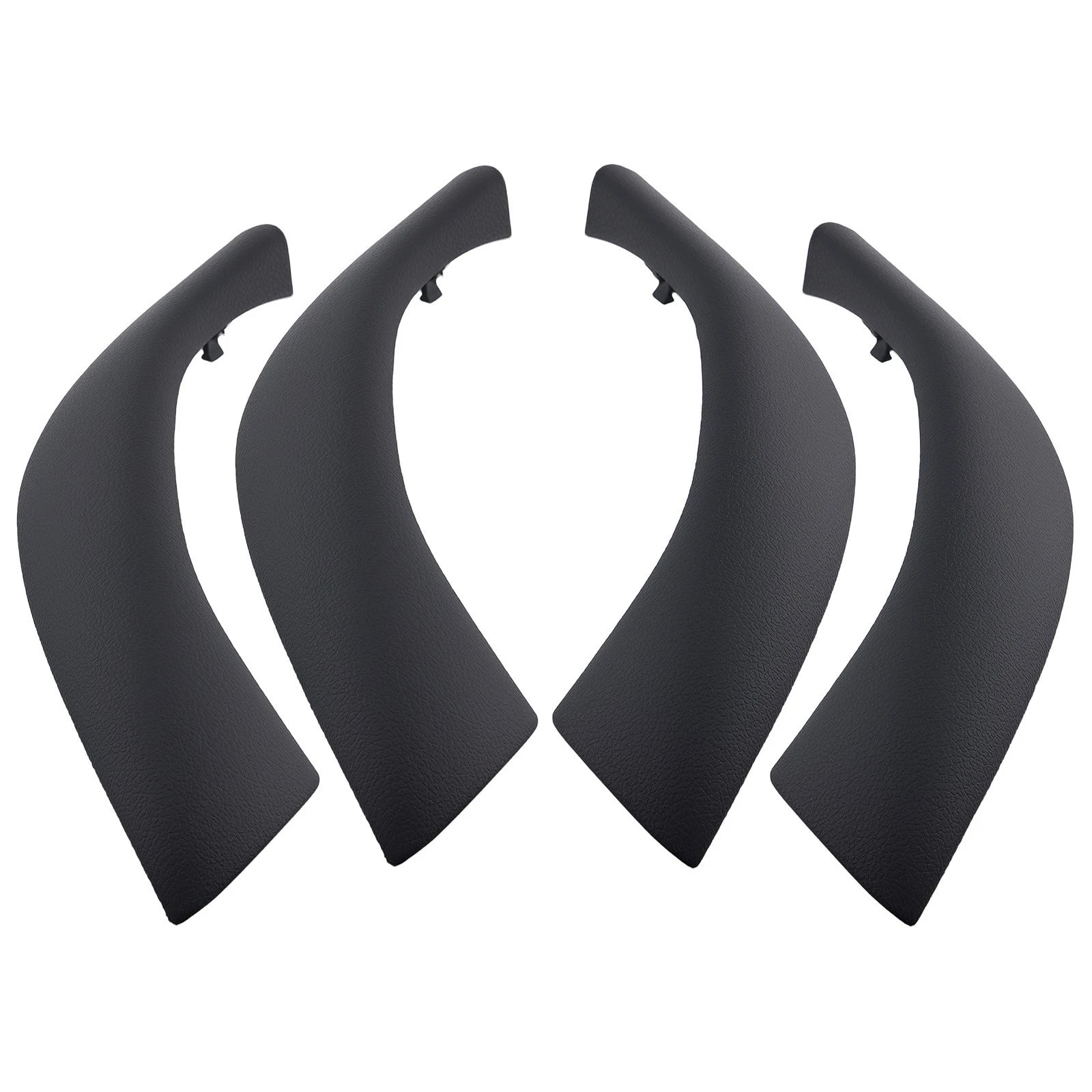 4x Door Handle Puller Trim for BMW X1 X2 (2016–2020) Black ABS Plastic