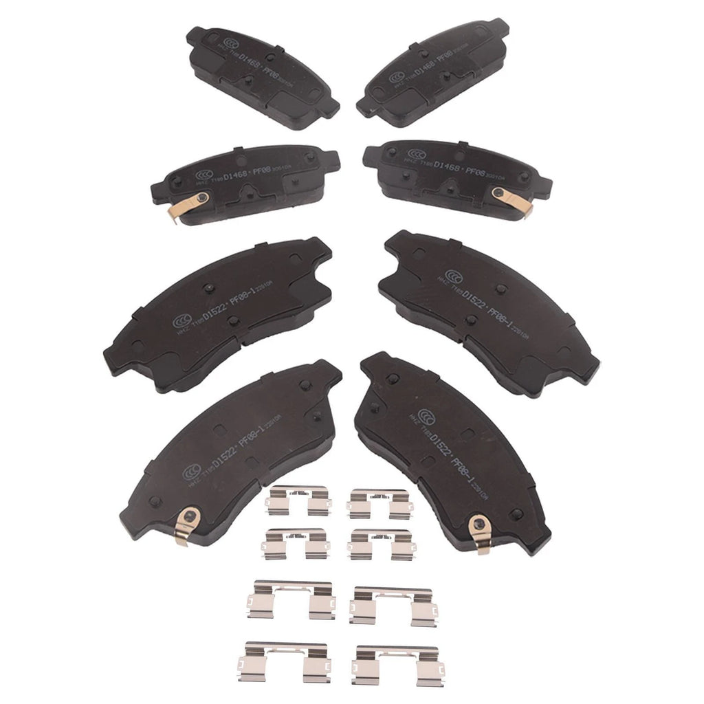 Set of 4 Ceramic Brake Pads for Chevy Cruze Limited, Sonic, Buick Verano (2016–2019)