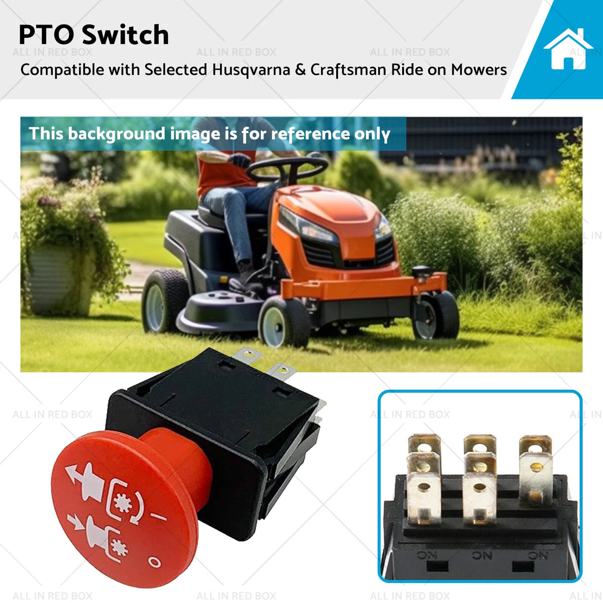 PTO Switch for Husqvarna Craftsman Ride Mowers (539101710)