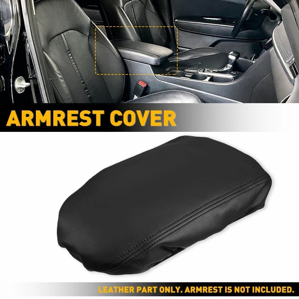 Leather Center Console Lid Armrest Cover Pad for Kia Optima (2016–2020) EPY