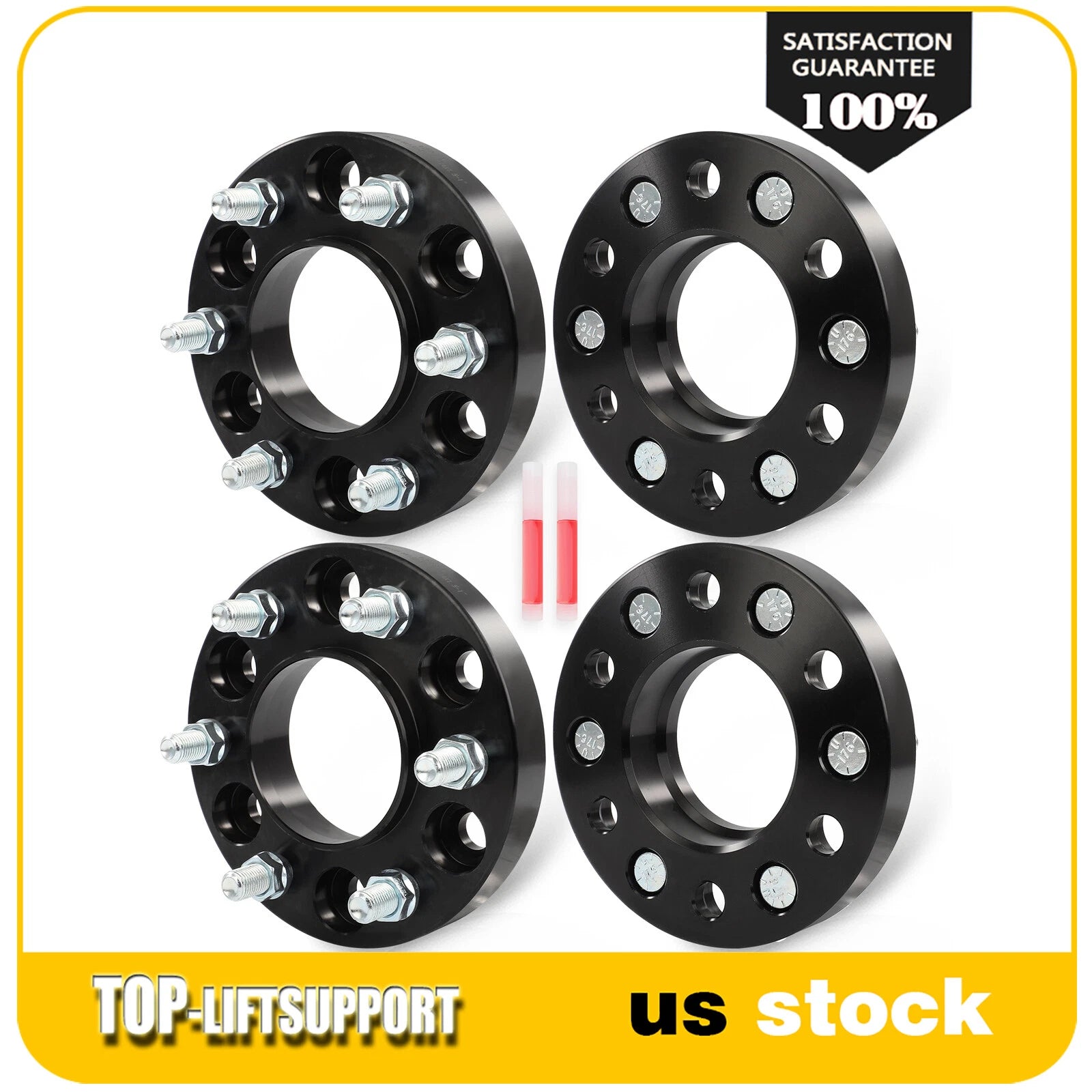 Set of 4 Wheel Spacers for Ford F-150 (2015–2024) 6x135 Hub Centric 1"