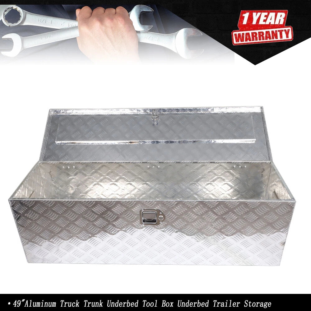 49" Aluminum Tool Box for Truck Pickup ATV Camper Trailer (Fits Most Models)