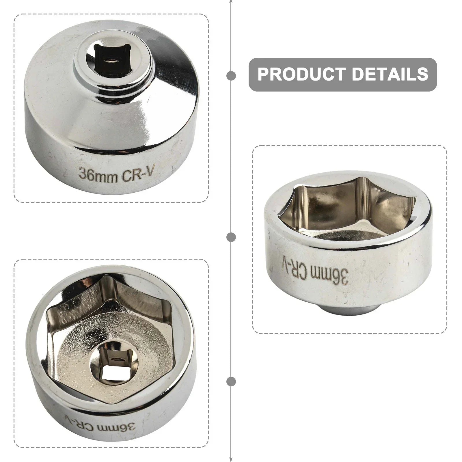 36mm Compact Oil Filter Wrench Tool for Vehicles