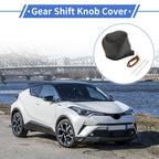 Gear Shift Knob Cover for Toyota CH-R (2017–2021) Black Brown Faux Leather