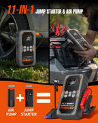 Powerful Jump Starter with Air Compressor for Universal Use (12V)