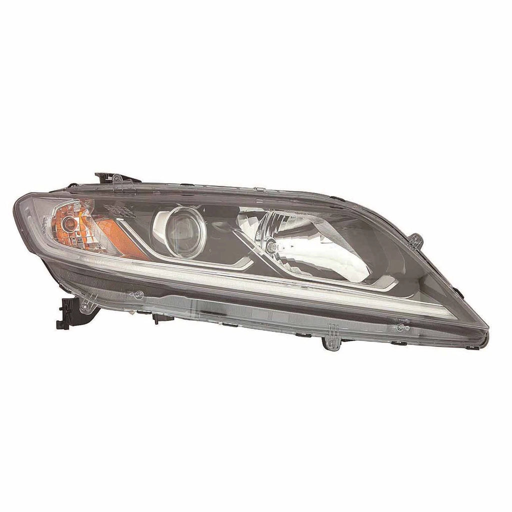 Replacement Passenger Side Halogen Head Light Assembly for 2016-2017 Honda Accord
