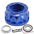 J2 2" 6-Bolt Aluminum Steering Wheel Hub Adapter for Honda Civic (1988–1993)