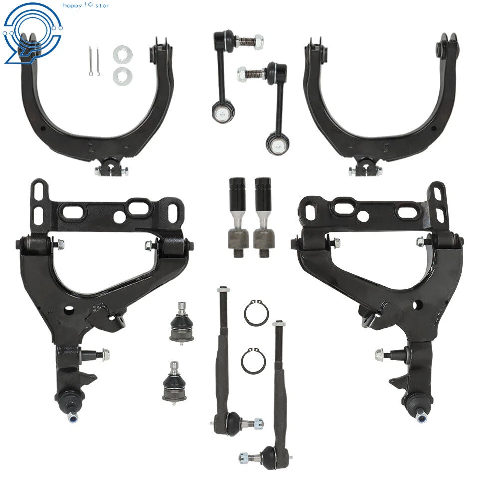 Set of 12 Front Suspension Components for Chevy Trailblazer GMC Envoy (2002–2003)