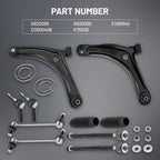 10pc Front Lower Control Arms with Ball Joints for Dodge Caliber (2009-2012)