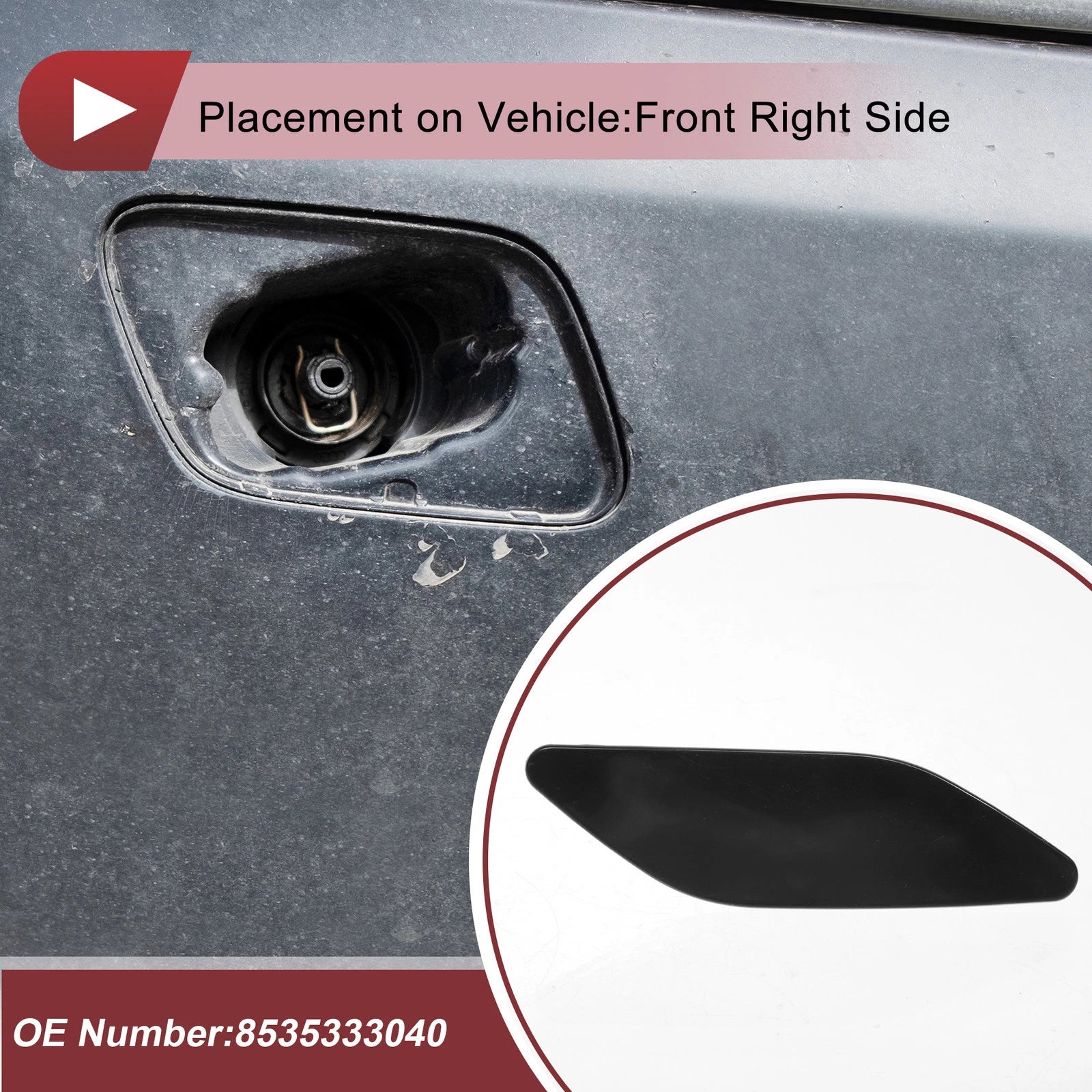 Front Right Washer Nozzle Cover Cap for Lexus ES300h (2019–2022)