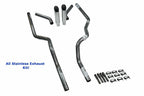 Dual Exhaust Kit for Dodge Ram 1500 (2004–2008) - Stainless Steel, Slash Tip