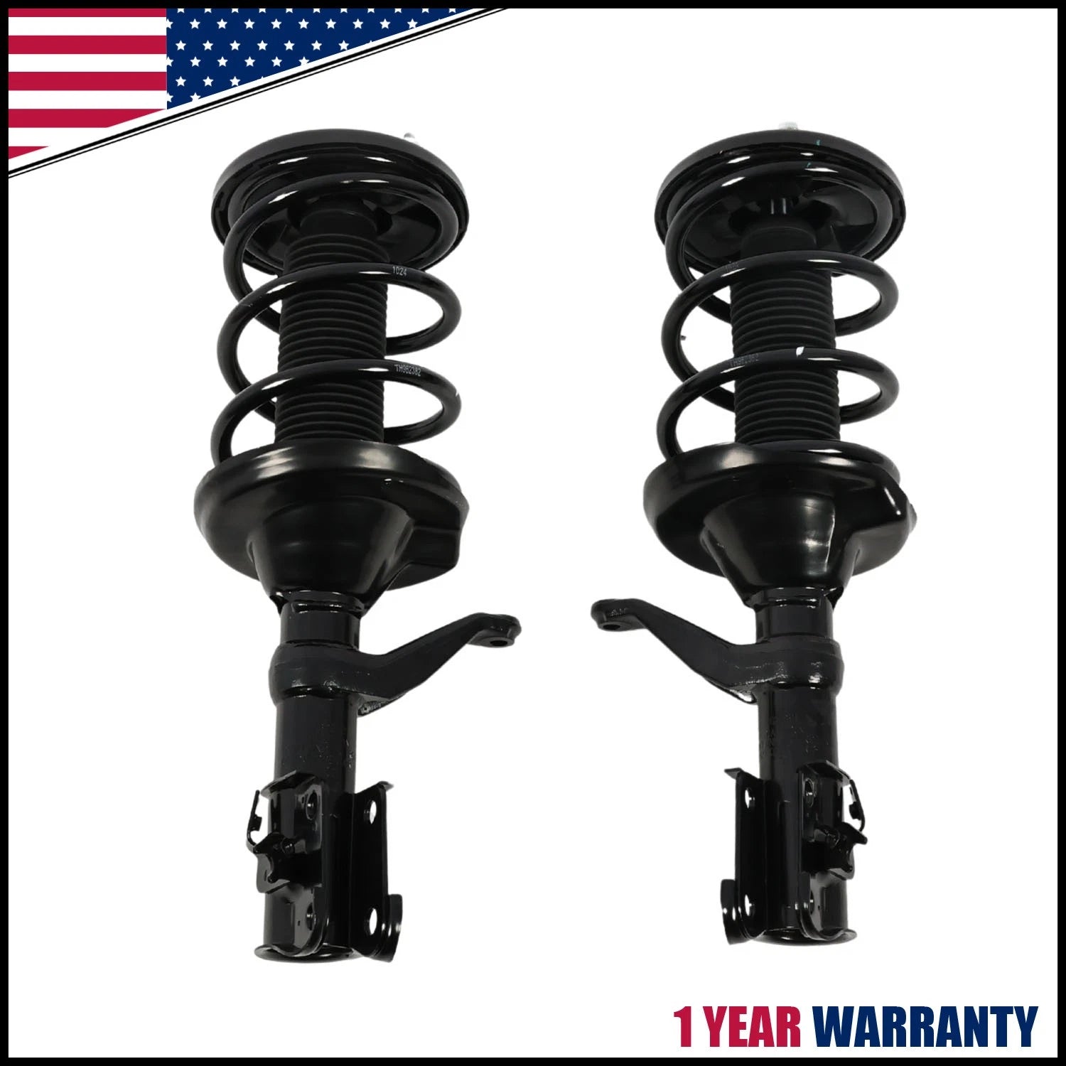 Pair Front Struts Coil Springs Absorbers for Honda CR-V (2002–2006)