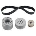 Billet Aluminum Gilmer Belt Drive Pulley Kit for Chevy SBC 400 (1969–1986)