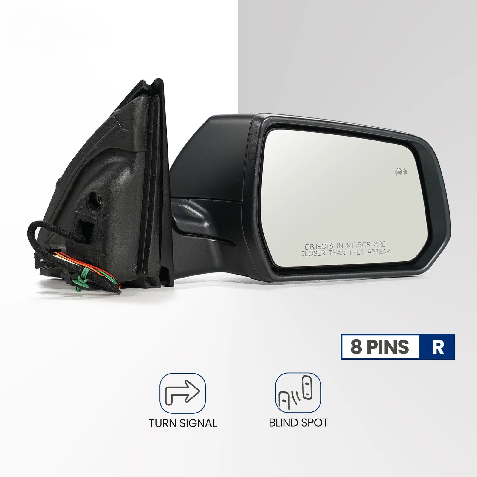 Side Mirror for Chevy Traverse (2022–2024) with Turn Signal & Blind Spot 8 Pins