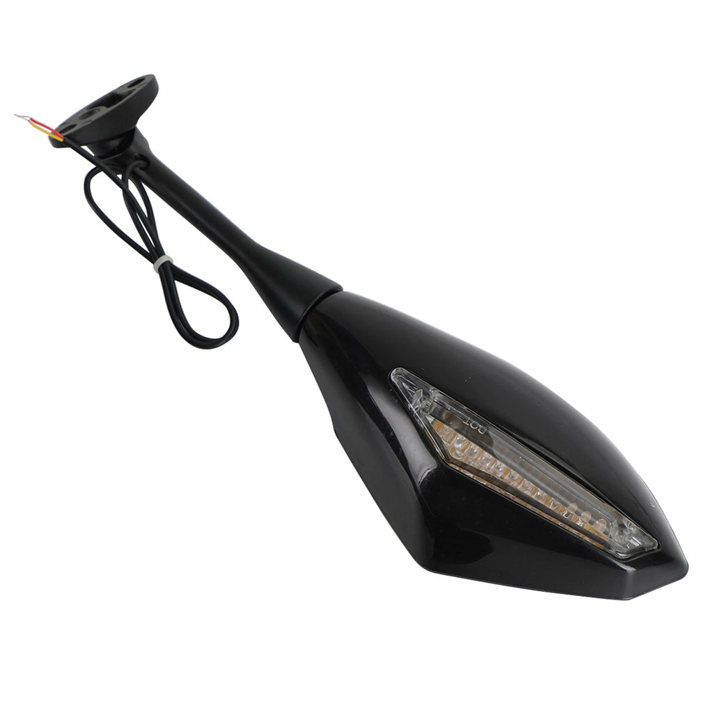 Rear View Mirrors with LED Turn Signals for Honda CBR600RR (2003–2014) CBR1000RR (2004–2007)