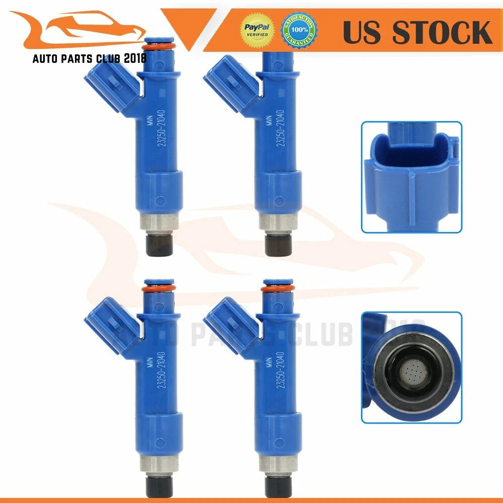 Set of 4 Fuel Injectors for Toyota Yaris 1.5L (2006–2011)