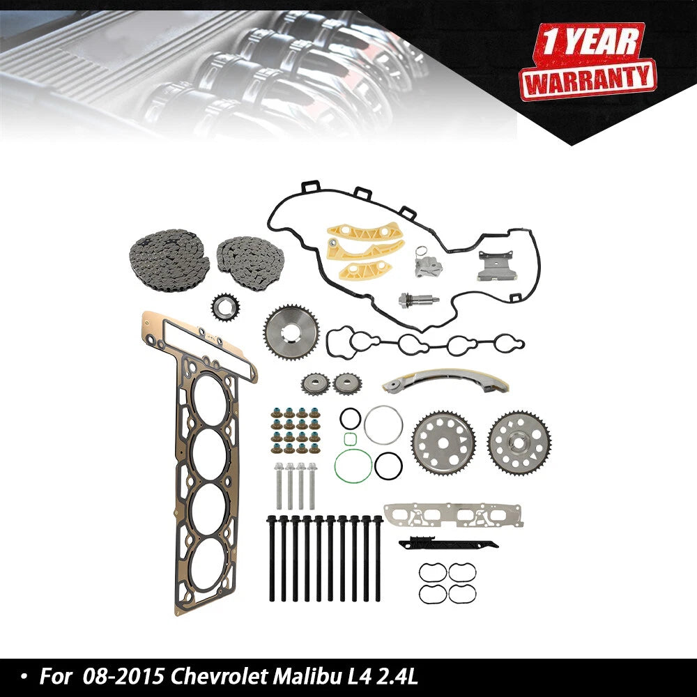 Head Gasket Set and Timing Chain Kit for Chevrolet Malibu (2008–2015)