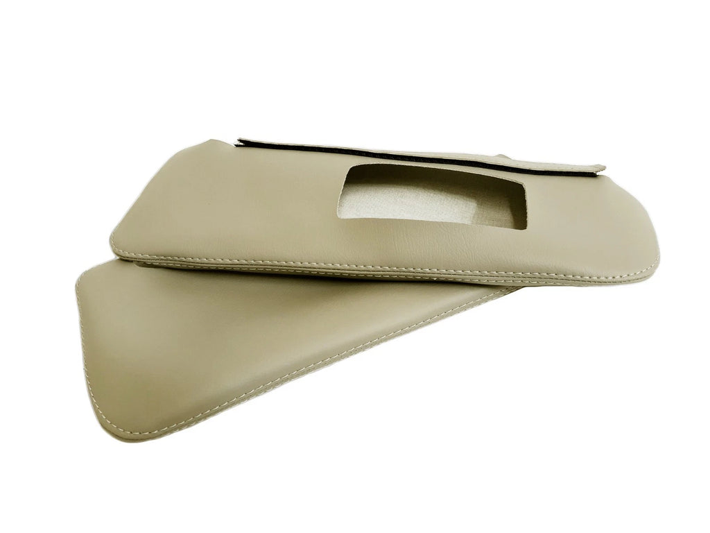 Sunvisor Leather Synthetic Covers for BMW E90 (2005–2013) Beige