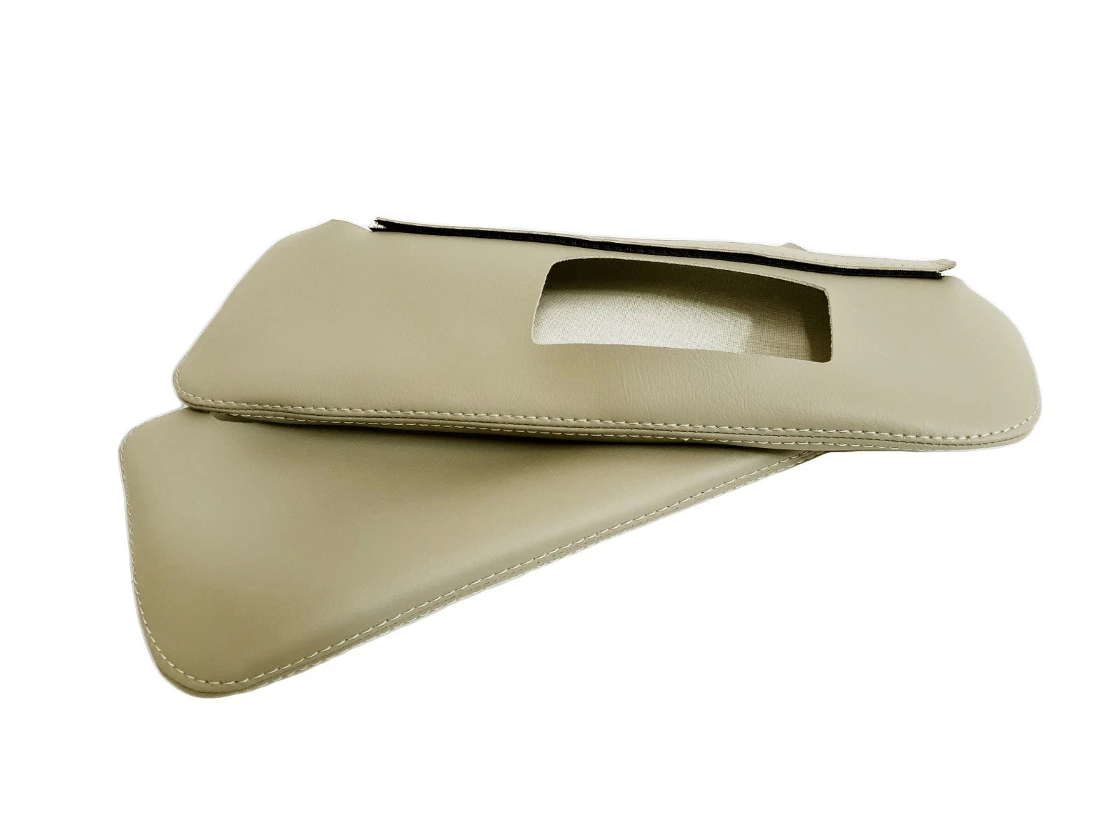 Sunvisor Leather Synthetic Covers for BMW E90 (2005–2013) Beige