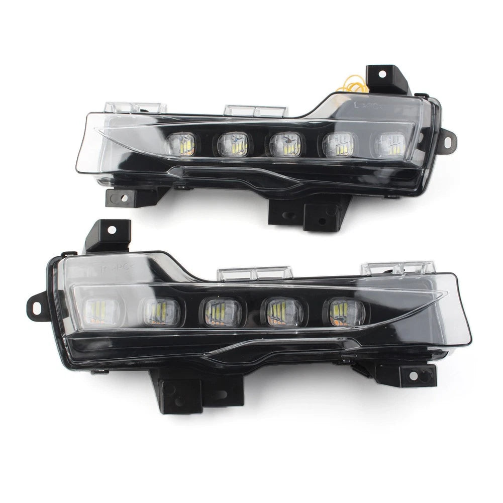Set of 2 Fog Daytime Running DRL Turn Signal Lights for Tesla Model 3 (2017–2023) Model Y (2019–2024)