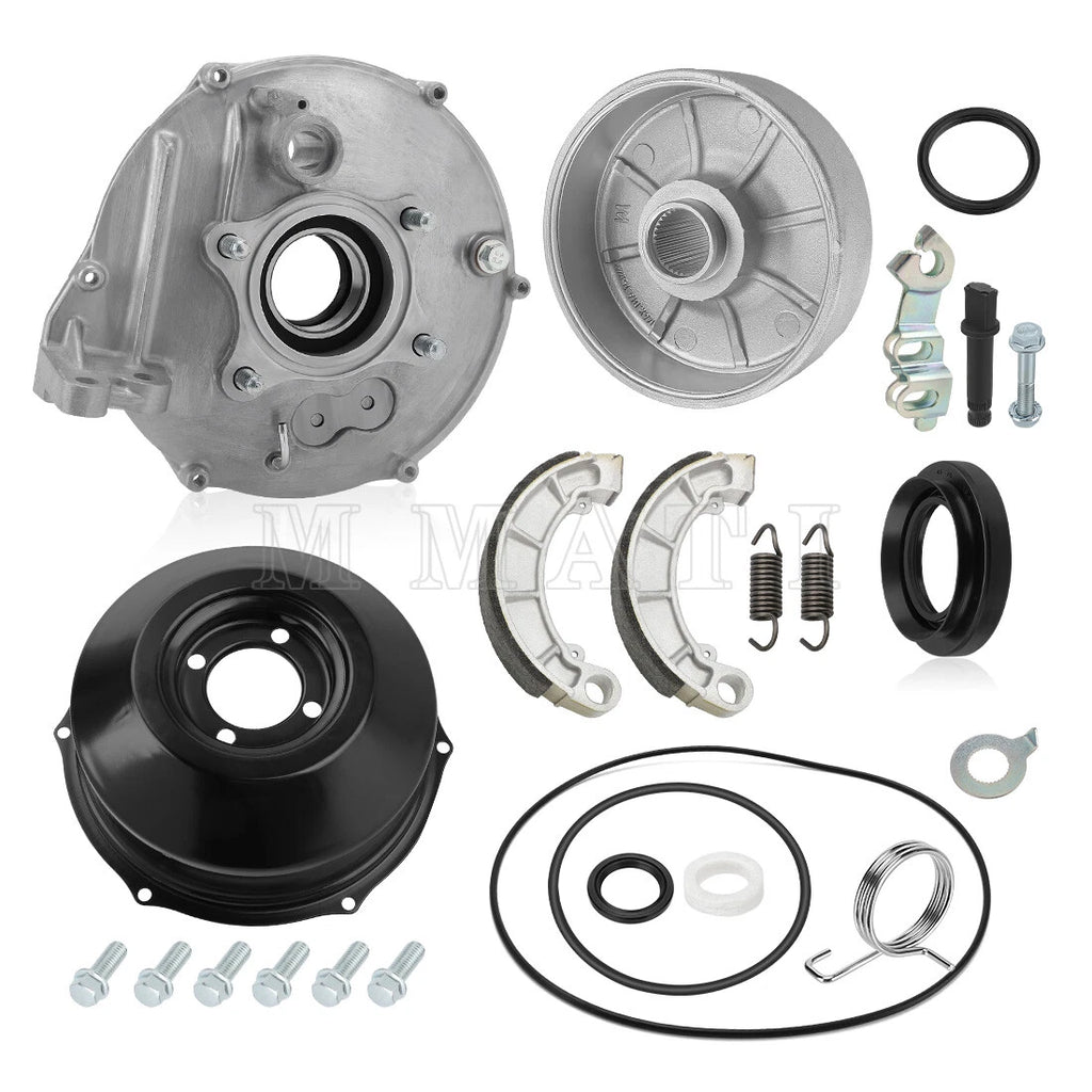 Rear Brake Drum Hub Plate Cover Kit for Honda TRX420 (2007–2014)